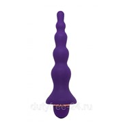 Фиолетовая анальная ёлочка с вибрацией - 20 см. фотография