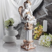 Статуэтка “Ангел на колонне“ белая, 53 см фотография