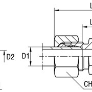 Соединение резьбовое XGR серия L 315 бар D1 15 D2 10 фото