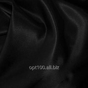Креп-сатин цвет черный КС 03.