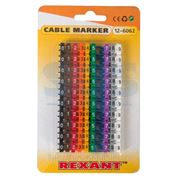 Маркер кабельный 0-9 комплект в блистере (от 4 до 6 мм) REXANT фото