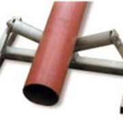 Опорный ролик для поддержки трубы до 710 мм для поддержки свободного конца трубы при сварке и для втягивания труб при санации. Для диам. до 710 мм. Высота ролика не регулируется.