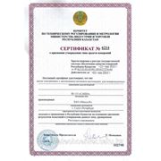 Сертификат на весы серии «САША» фото