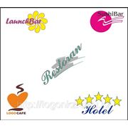 Салфетки с логотипом заказчика, для ресторана, бара, кафе, фирменные салфетки фотография