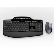 Клавиатура + мышь Logitech Wireless Desktop MK710, мультимедиа, 800dpi, 7 кнопок + скролл + 3D, USB, черный, 920-002434