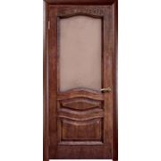 Дверь с покрытием шпон дуба «Леона Голд» ДО фото