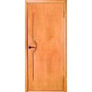 Межкомнатные двери массив сосны, шпонированный натуральным дубом “Арина“ полотно глухое фото