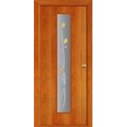 Межкомнатные двери ламинированный МДФ “Тиффани 2“ полотно остекленное с фьюзингом фотография
