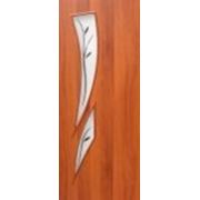 Межкомнатные двери ламинированный МДФ “С8“ полотно остекленное с фьюзингом фотография