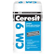 Ceresit СМ 9. Клей для плитки для внутренних работ Клей для крепления керамической плитки на жестких минеральных основаниях для внутренних работ фото