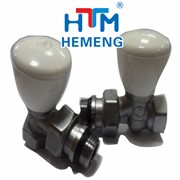 Вентиль радиаторный ручной угловой/прямой HTM
