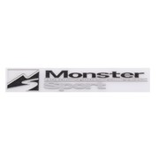 Шильдик металлопластик SW “MONSTER SPORT“ Черный 150*25мм (наклейка) фото