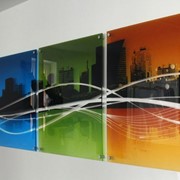 Печать на стекле фото