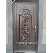 Дверь бронированная с коваными элементами №7