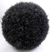 Искусственный декоративный шар черный, d 60 см фотография