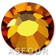 762 Asfourelle Клеевые стразы (без клея) Asfour Crystal, Topaz, ss 16, упаковка 1440 шт) фото