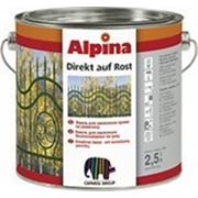 Эмаль Alpina Direkt auf Rost (14 различных цветов), 0,75 л. фотография