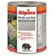 Эмаль Alpina Direkt auf Rost Hammerschlageffect (8 различных цветов с молотковым эффектом), 0,75 л. фотография