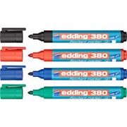 Набор маркеров для флипчарта (бумаги) Edding 380/4S, 1,5-3мм, круглый, 4цв/уп