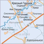 Подробная карта Самарской области настенная 140х145 см