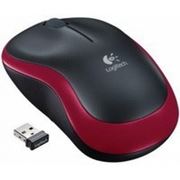 Мышь беспроводная Logitech M185 Wireless Mouse, Red, радио мышь, оптическая, USB, 3 кнопки, аккумулятор Ni-MH фотография