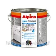 Alpina AQUA-WEISSLACK GLANZEND (Глянцевая Акриловая белая эмаль для наружных и внутренних работ) фото
