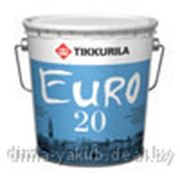 Краска для стен и потолков ЕВРО 20 (полуматовая), 0.9л, TIKKURILA фотография