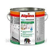 Alpina AQUA-WEISSLACK SEIDENMATT (шелков-матовая акриловая белая эмаль для наружных и внутр. работ) фото