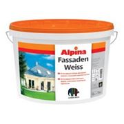 Краска Alpina Fassadenweiss В3 10л фотография