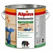 Эмаль универсальная цветная Alpina Seidenmix 2,5л фото