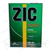 ZIC 5000 5w30 Seni-synthetic Diesel 6 литров фото