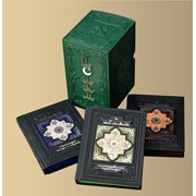 Элитные книги ручной работы 'Ислам' (3-х томник, пенал), VIP подарки и VIP сувениры на любой вкус: мужчинам, женщинам фото