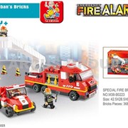 Конструктор SLUBAN Пожарные спасатели 363 детали. фотография