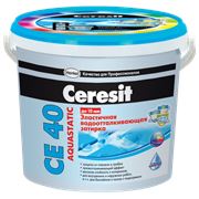 Ceresit СЕ 40 Aquastatic. Эластичная водоотталкивающая затирка для швов фото