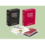 Игральные карты 100% пластик Poker Stars Джамбо индекс 54 листа