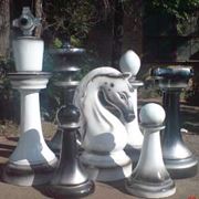Шахматы парковые фотография