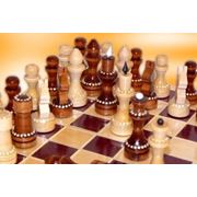Шахматы “Обиходные“ инкрустированные фотография