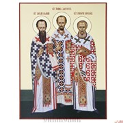 Икона Собор трех Святителей Вселенских: Василия Великого, Григория Богослова и Иоанна Златоуста