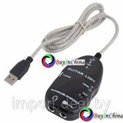 Аудио кабель Гитара-USB для ПК и Mac фотография