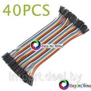 Цветной соединительный кабель Dupont 1 Pin (40 шт) фотография