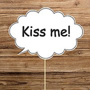 Речевое облачко “KISS ME“ ( Арт.F-033) фото