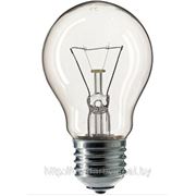 Лампа накаливания Stan 75W E27 230V A55 CL Philips, прозрачная, 75W фото