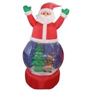 Надувная фигура Дед Мороз на шаре, диаметр шара 80 см фото