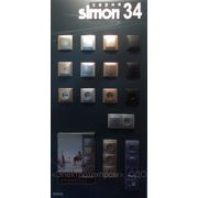 Розетки и выключатели Simon серия34 (гамма металлик) фото