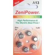Батарейка ZeniPower A13