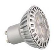 Светодиодная лампа LED Lamp,100-240V/4W,220lm, 38°,spotlight, Alu. ,3000-3500K,GU10 фотография