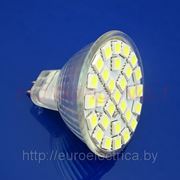 Лампа светодиодная MR16 5W 60led G5.3 220V теплый белый фотография