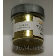 Краска Star Dust блестки Golden / Золотой 100/200 мкр 50 гр фотография