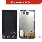 Дисплейный модуль для мобильного телефона Nokia X Black фотография