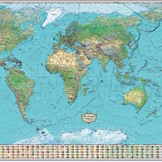 Карта “Мир XXI век. Географические пояса“ фото